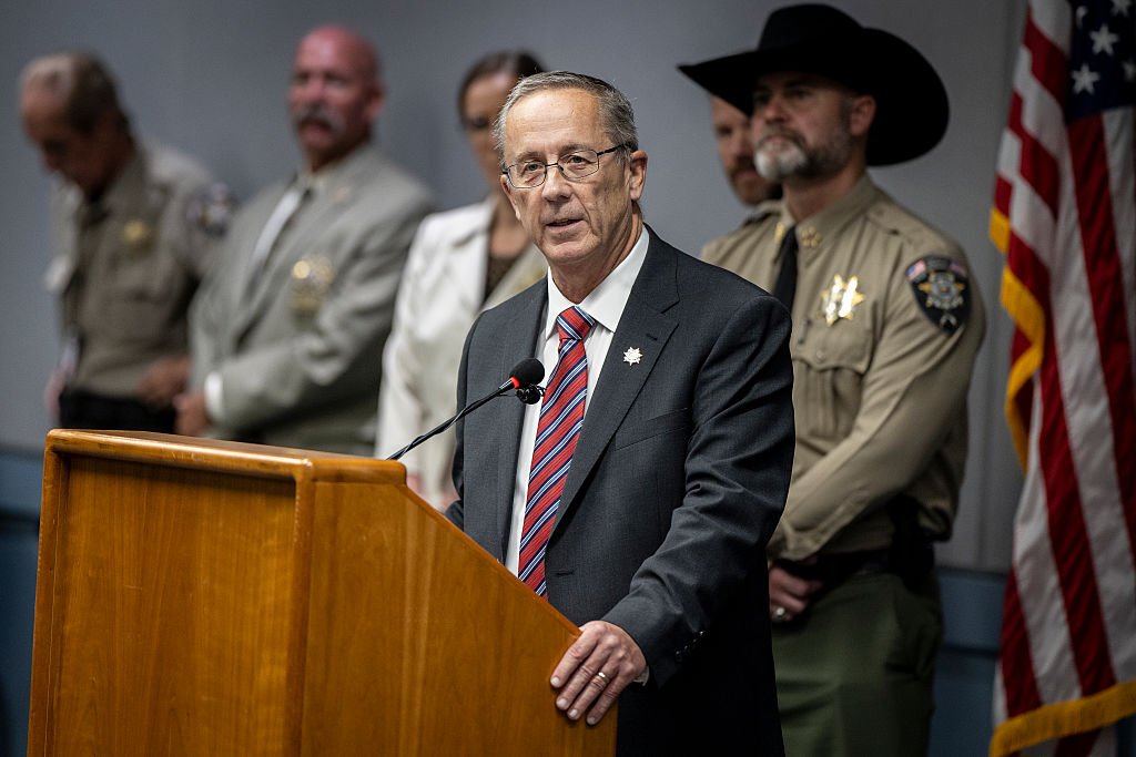 PROVO, UTAH - SEPTEMBER 16: Utah County Attorney General Jeff Gray speaks at a press conference regarding Tyler Robinson, the suspect in the fatal shooting of Charlie Kirk on September 16, 2025 at the Utah County Health & Justice Building in Provo, Utah. Tyler Robinson is accused of fatally shooting Charlie Kirk, CEO and co-founder of Turning Point USA, while he was speaking at an event for his "American Comeback Tour" on the campus of Utah Valley University. (Photo by Chet Strange/Getty Images)